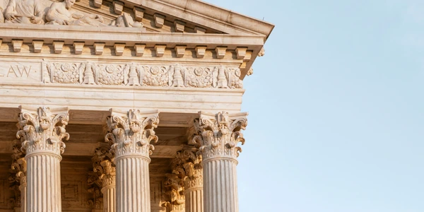 Columns on a building